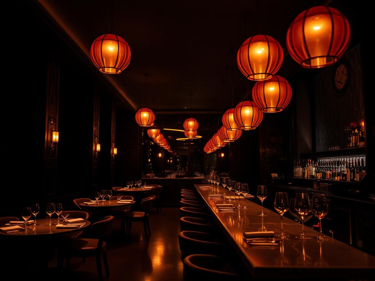 Salle d'un bistrot mise en valeur sur un site Libeccio
